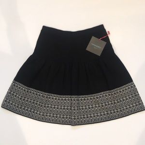 Cynthia Rowley Black and White Mini Skirt SZ S